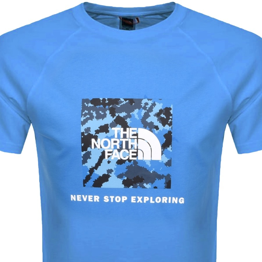 Alternative Image for ProductThe North Face Raglan Redbox T Shirt Blue2